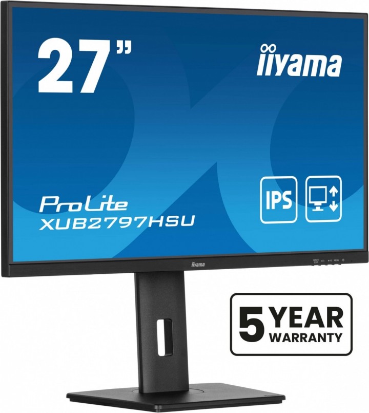 Monitor IIYAMA 27 cali XUB2797HSU-B2 IPS | FHD | HAS | 300cd | 5Y